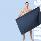 Beach Custom Sand Free Quick Dry Microfiber Double Sides Stripe Beach Towel With Double Thread Lockstich