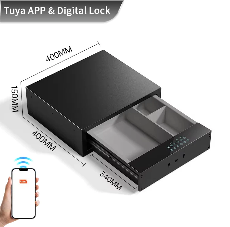 product ceqsafe smart wholesale custom hidden password drawer safe box modern for bedroom living room safe storage-1