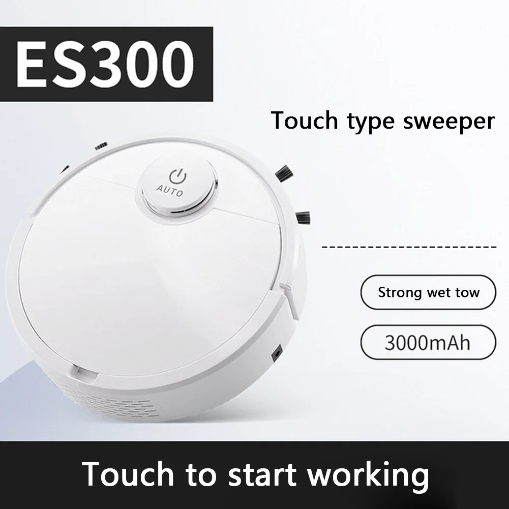 Es300 Automatic Smart Sweeping Robot Rechargeable Floor Vacuum Cleaner With Suction Dust Hair