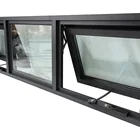 Windows Australia Aluminium Black Frame Double Glazed Windows Aluminum Awning Windows