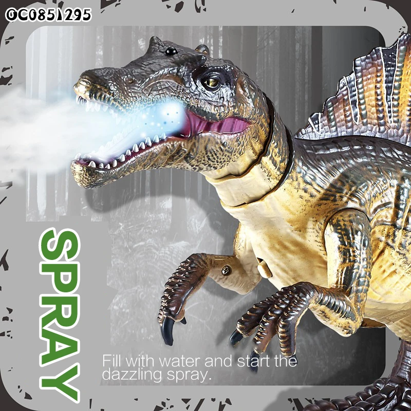 2.4G Infrared ray remote control rc spray mist dinosaur toys for kids