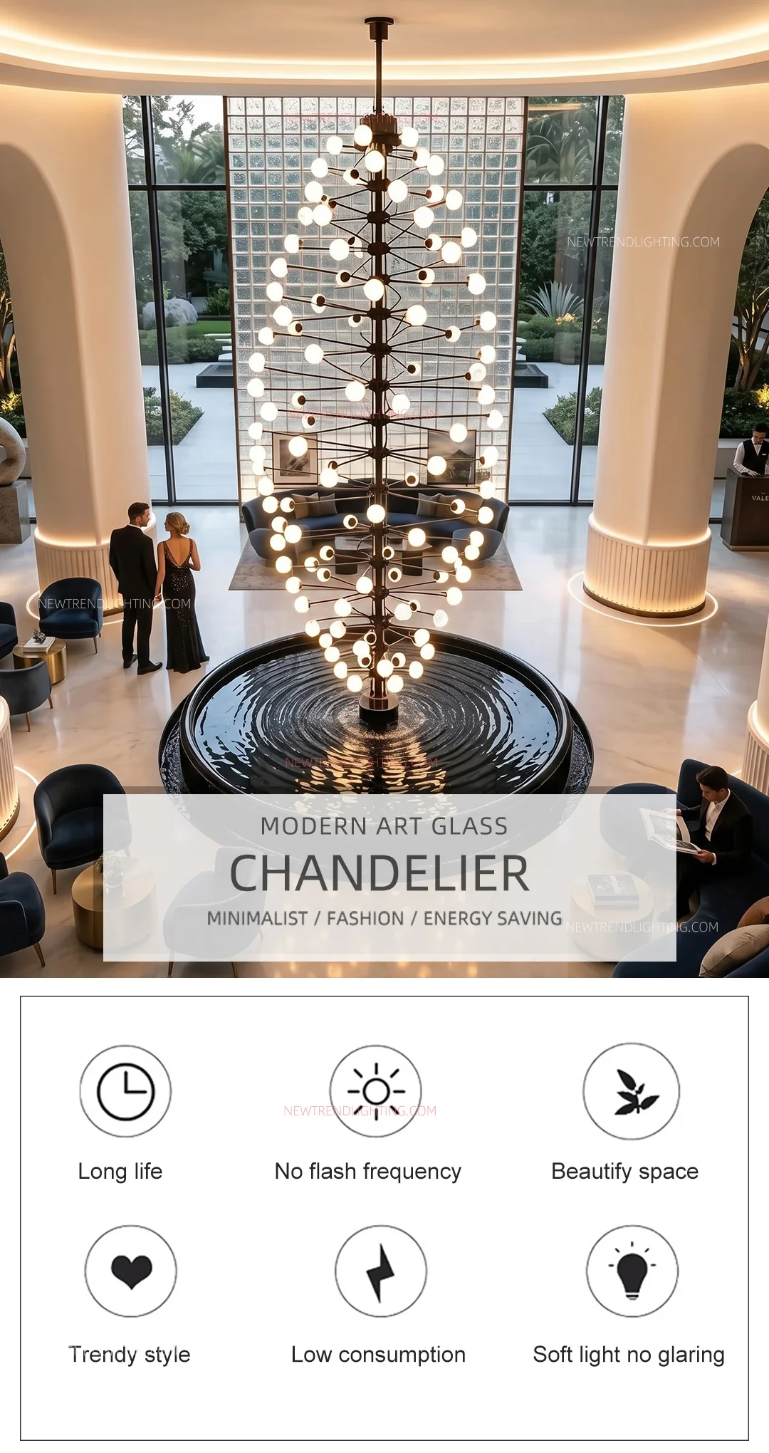 cpl 527 bespoke sculptural led chandelier custom art installation for luxury mall showroom-0