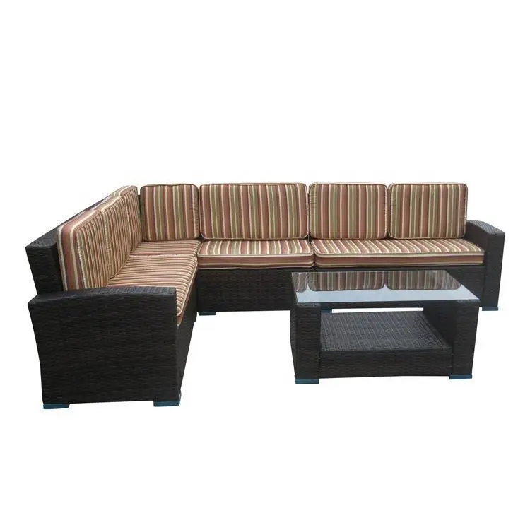 product luxury imported rattan corner sofa for outdoor gardens-4