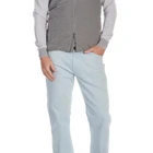 Quilted Vest New Style High Quality Custom Logo Men Golf Sport Quilted Vest With Exposed Zipper