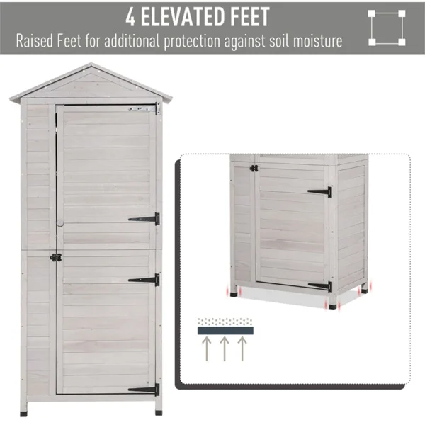 室外花园储物棚工具房 （ Amazon Shipping）（WalMart禁售）（周末不发货）-14