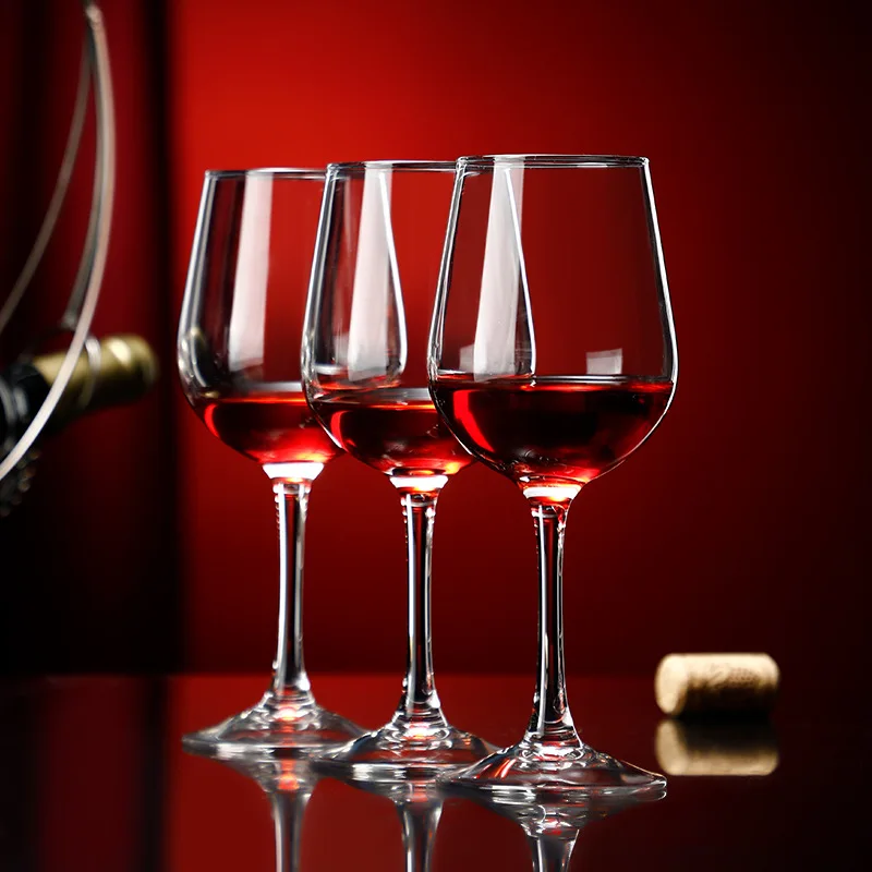 Wholesale Wine Glasses 330ML Lead-free Clear Durable Glassware Glasses for White & Red Wine