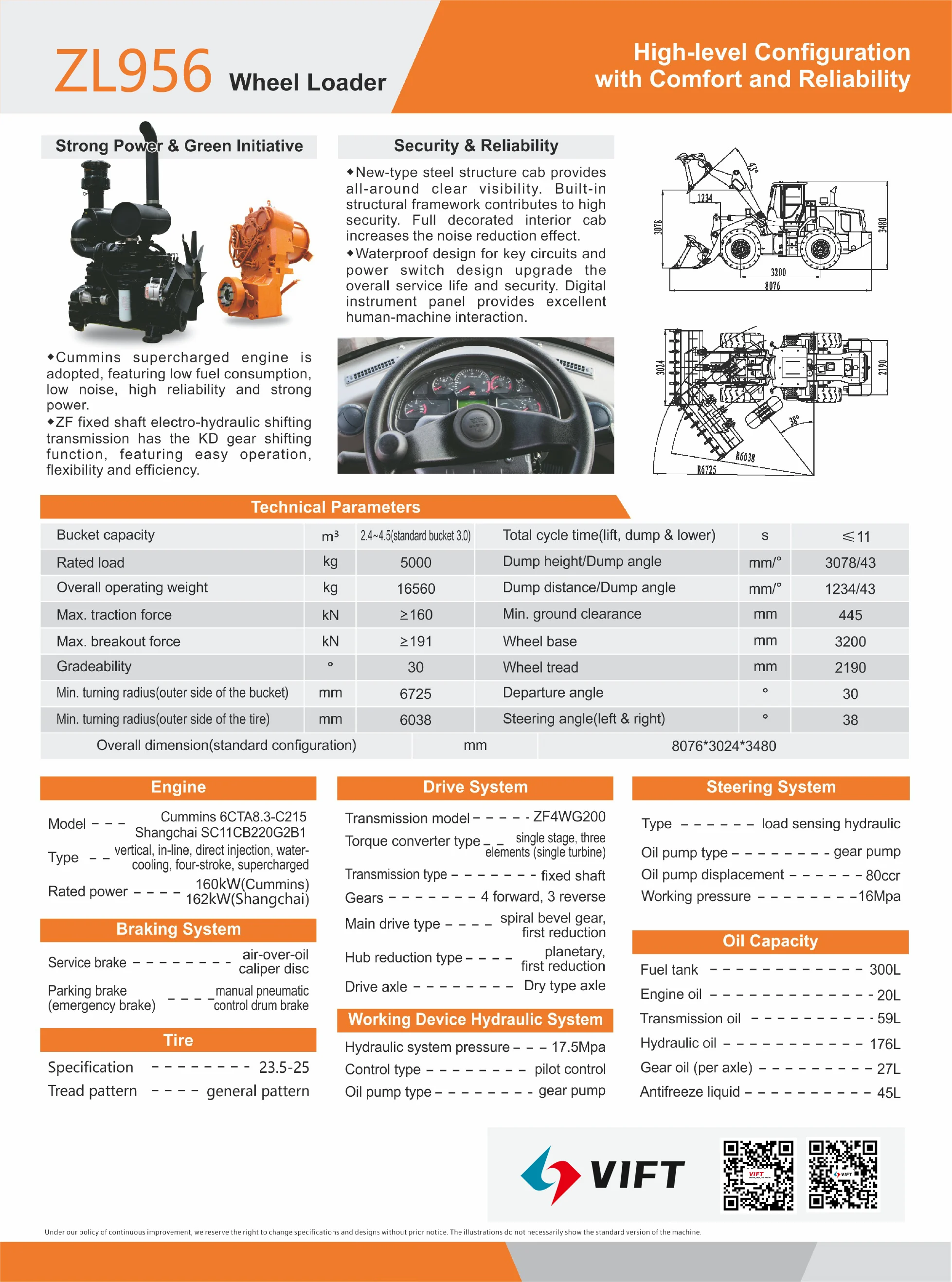 Oem Provided Backhoe Loader Hot Selling Ton Capacity Backhoe Loader