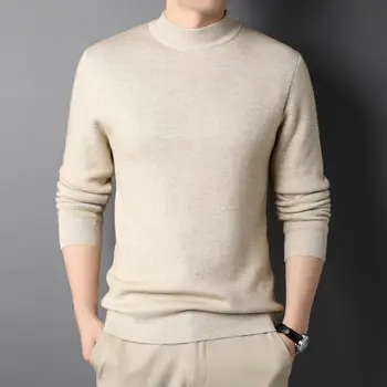 Men sweaters crew neck solid knitted sweater winter quality clothing men warm long sleeve clothes Pullover men's sweaters