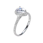 Ring Ring Women Factory Wholesale Ring Zircon Stone Ring Claw Setting Geometric Ring Women
