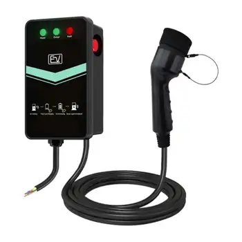 New 22KW 32A 220V Electric Vehicle Safety Car European standard Charging Pile Electric Vehicle Wall Screen Operating Version