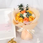 Flowers Flower For Bride Holding Flowers Artificial Handmade Rose Soap Flower Bouquet For Bridal