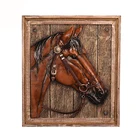 Wooden Wooden Frame Horse Head Plaque Wooden Frame Resin Home Decor And Gift