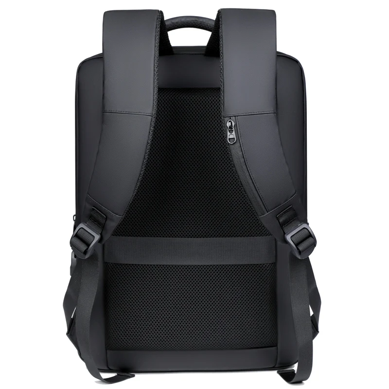 Wholesale  Waterproof leather 15.6 Inch mens school student Casual Sport travel business USB charging laptop bag backpacks