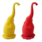 Silicone Tea Silicone Silicone Cute Elephant Loose Leaf Reusable Tea Ball Filter For More Enjoyable Tea Time