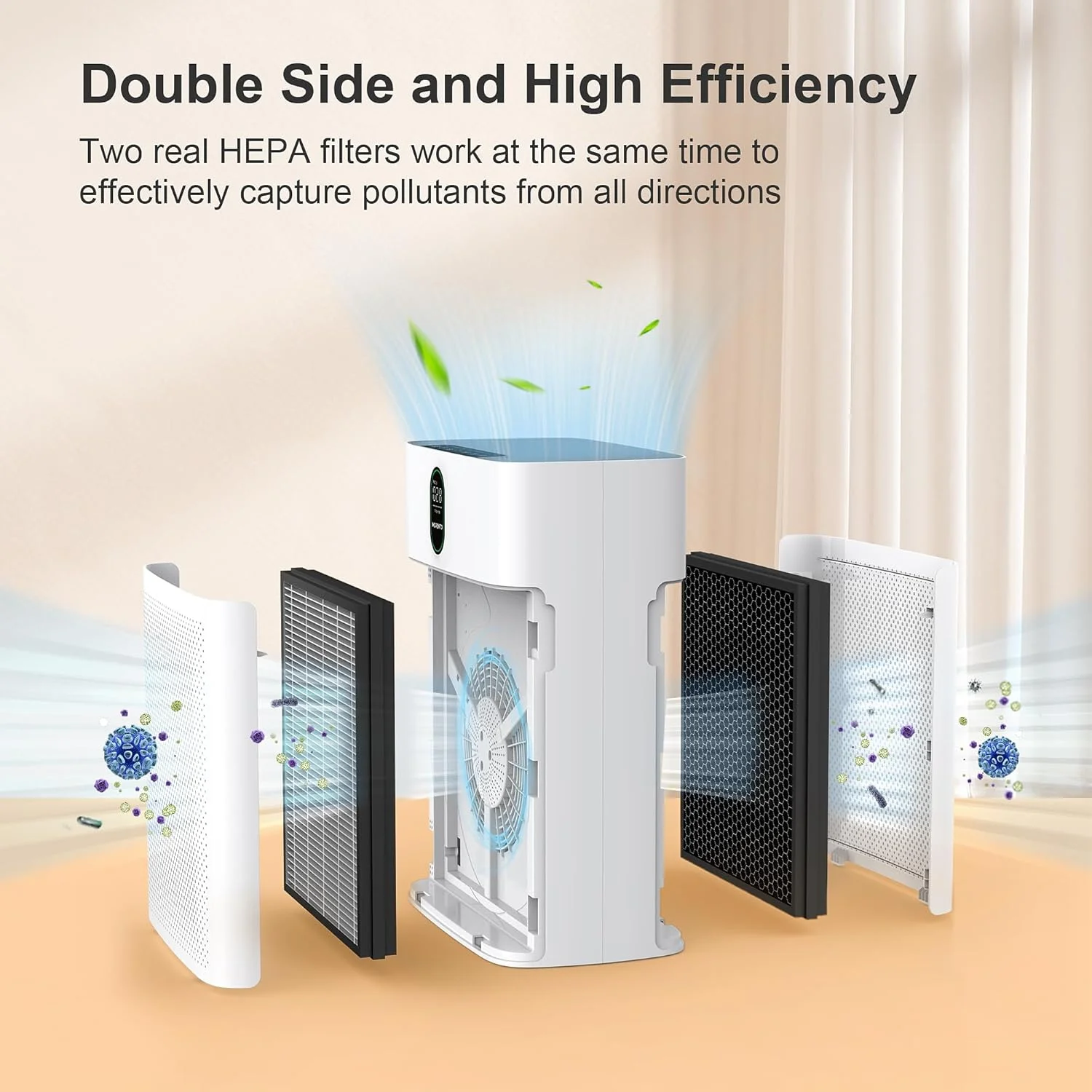 product walson home hotel new condition purifier filter carbon fiber merv 13 genuine hepa air purifier replacement filter for morento-6