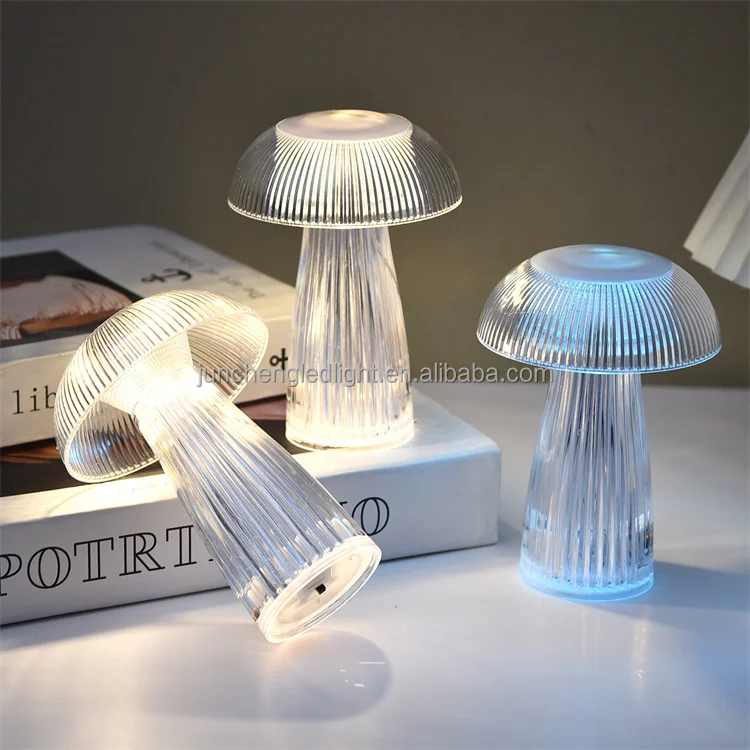 mushtoom jellyfish shape led table lamp 3d