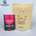 Pouch Foldable Stand Up Biodegradable Doypack Pouch Kraft Paper