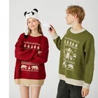 100% Jacquard Sweater Plus Sizes Crew Neck Jacquard Knit 100% Acrylic Sweater Pullover For Men