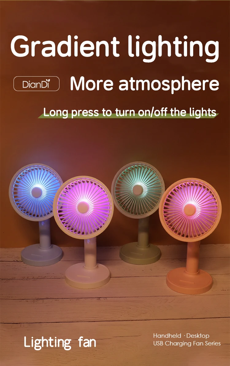Portable Rechargeable Mini Fan, DD8007, USB - detail 14