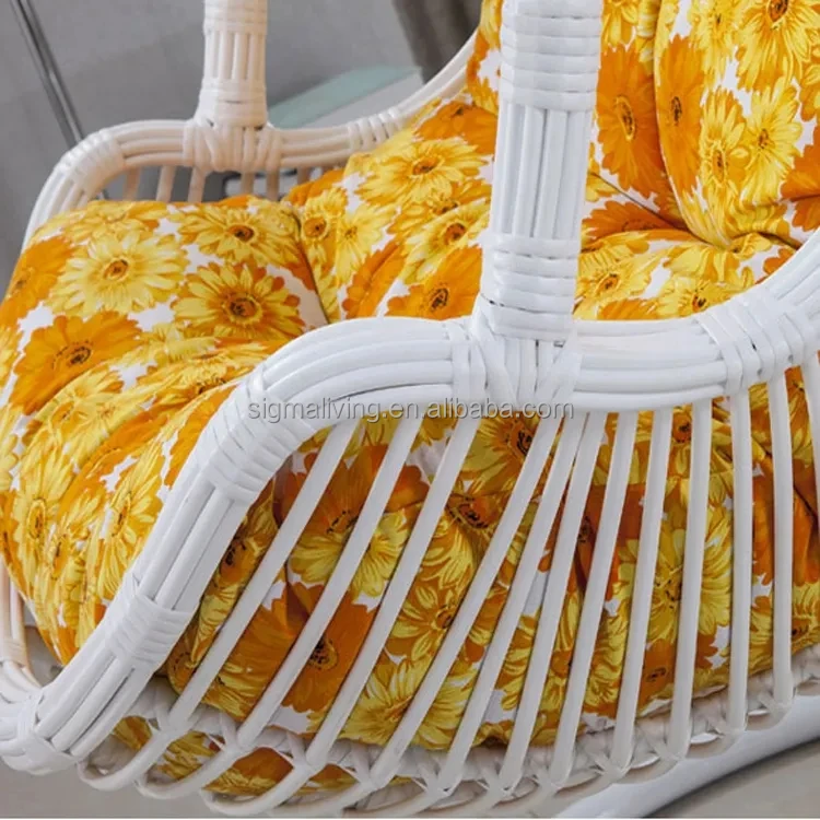 Patio Garden Rattan Hanging Chair  With Stand Indoor Outdoor Furniture Swing Chairs