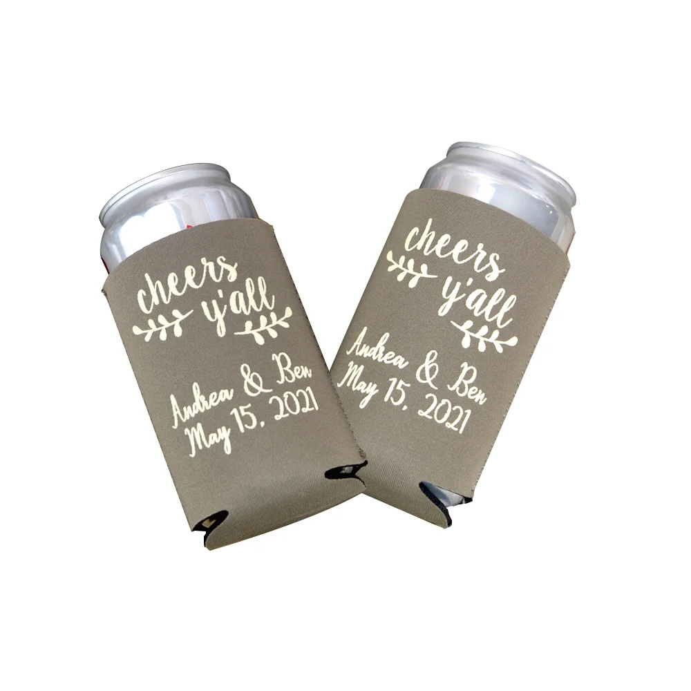 Classic Design Beer Can Sleeve Custom Logo Neoprene Holders for Giveaways