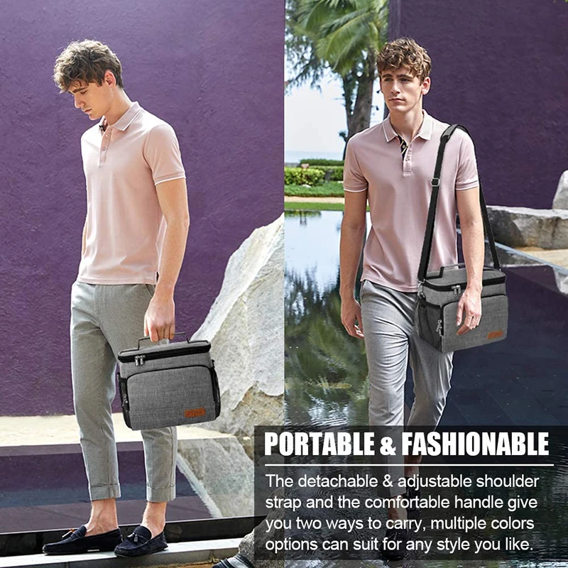Factory custom office picnic hiking adults insulated leakproof reusable cooler lunch box lunch tote bag for women men kids Factory custom office picnic hiking adults insulated leakproof reusable cooler lunch box lunch tote bag for women men kids