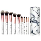 Brush Free Samples 10Pcs Marble Makeup Brush High Quality Fashionable Cosmetic Makeup Brush Set