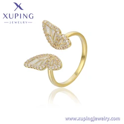 YM R-256 Xuping Jewelry Elegant, Elegant, Fashion, Exquisite, All-around Synthetic CZ Black Butterfly 14K Gold Ring