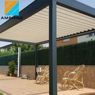 Electric Louvered Adjustable Garden Rainproof Electric Pergola Louvered Roof Gazebo