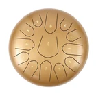 Drum Supply12inches 13tones Green Tank Steel Tongue Drum Hand Pan For Reduce Pressure