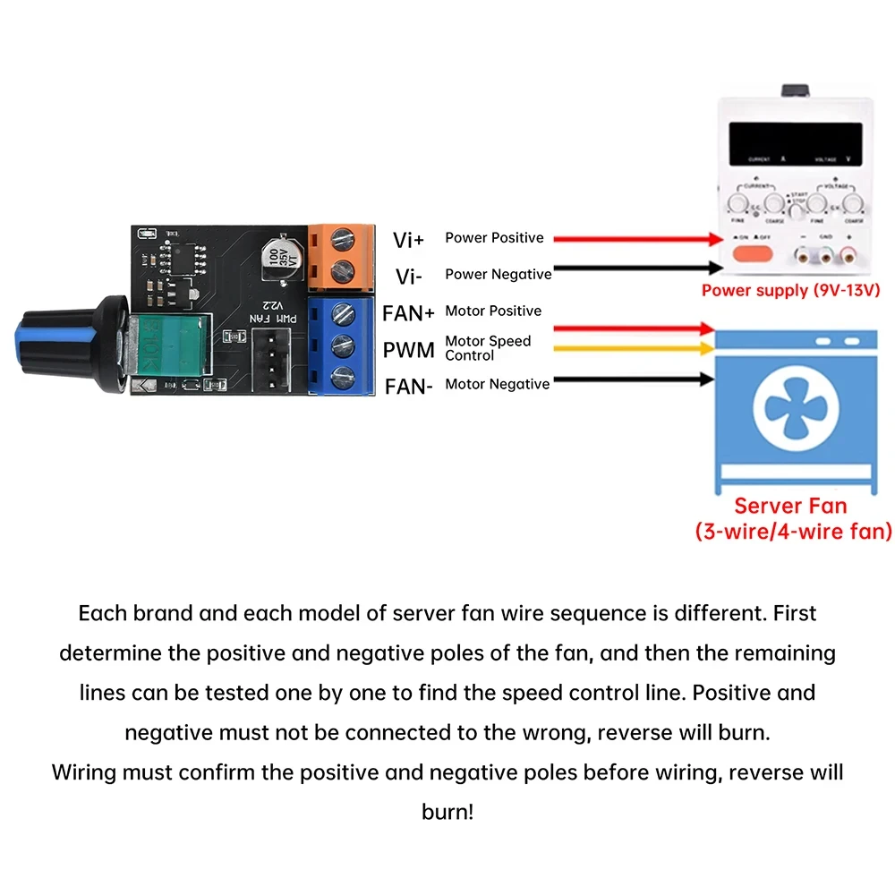 Speed Controllers Regulators, DC12V, 4-Wire, PWM - detail 16