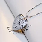 Pendant Locket Necklace Pendant Custom Photo Frame Rose Heart Locket Necklace For Photos Pendant Necklace