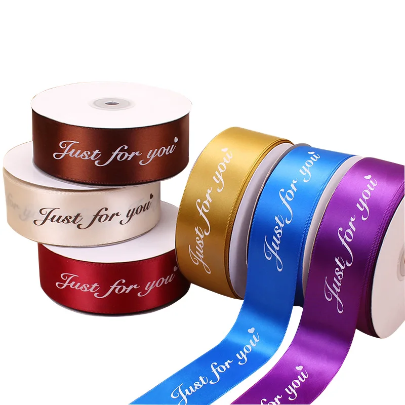 Personalised Printed Ribbon 25mm width Your Logo Any Message Single colour 