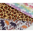 Leather 2021 The Latest Products Popular Bow Pvc Customize Leather Fabric Printed Designer