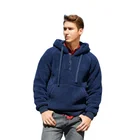 Newly Wholesale 2021 Newly Design Custom Heavy Weight Wearable Thick Fluffy Oversized Mens Sherpa Fleece Hoodie