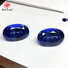 Gemstone Hot Sale Wholesale Fancy Color Oval Shape 9*11 Mm Blue Gemstone High Quality Lab Grown Sapphire