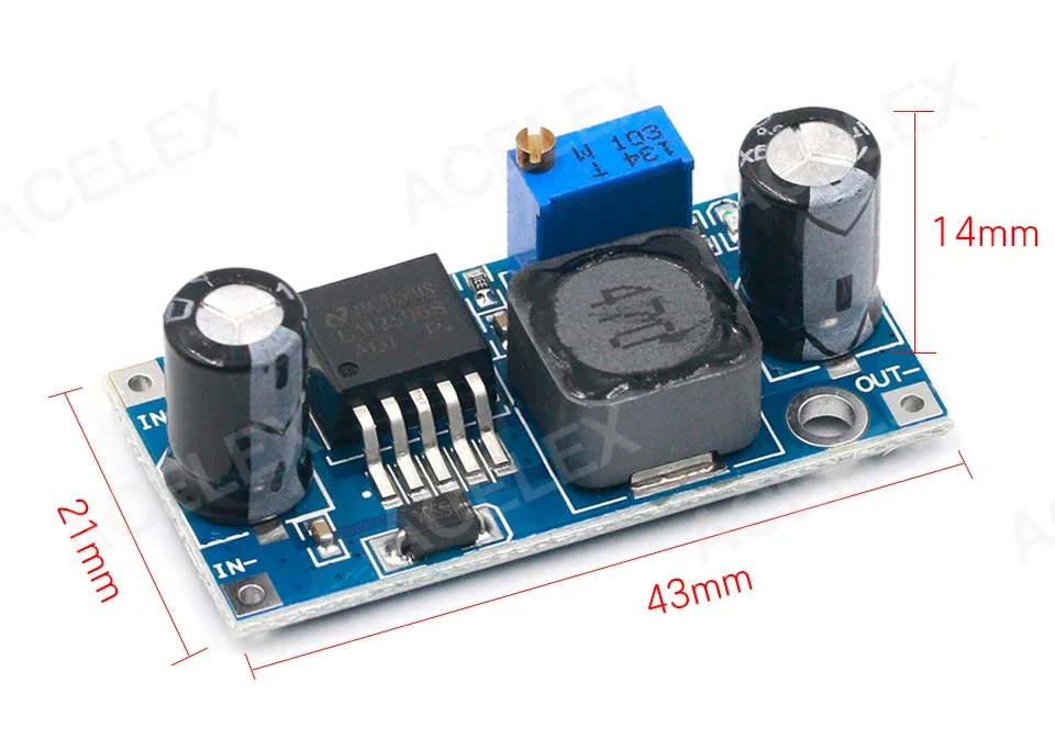 Lm2596 Lm2596s Adj Power Supply Module Dc-dc Step-down Module 5v/12v