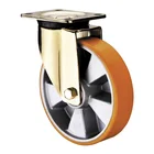 European Style Gray Aluminium Core Pu Heavy Duty Caster