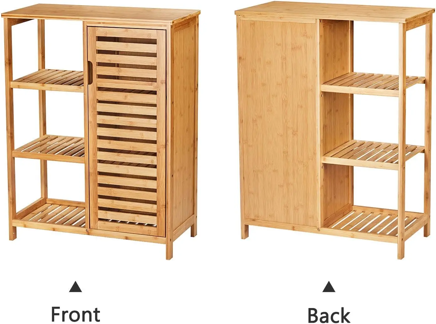 product free standing bamboo floor cabinet 3 tier open shelf bathroom storage organizers for living room for home furniture-0