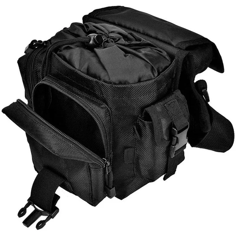 Multifunctional Outdoor Tactical Waist Bag Motorcycling Hiking Traveling Fanny Bag With Water Bottle Adjustable Strap
