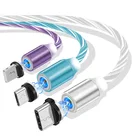 Mobile Charger In Multi Usb-c Data Charging Mobile Phone Charger Micro Braided 3 In 1 Magnetic Usb Cable
