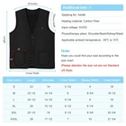 Waistcoat Wholesale Mens Neoprene Heated Vest Portable 5V USB Heated Waistcoat With Three-Speed