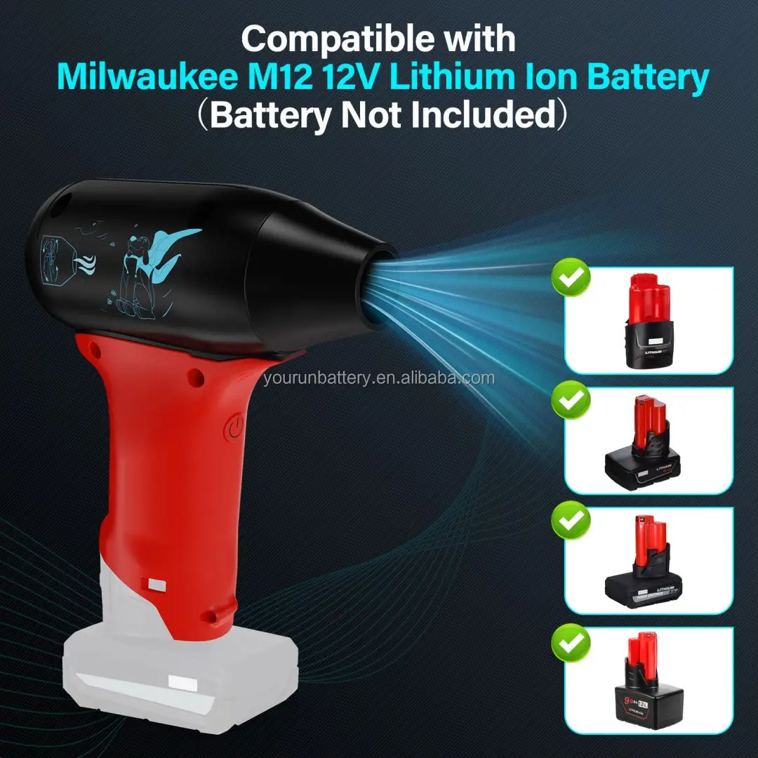 Mini Jet Dry Blower, M12, 12V, Cordless - detail 6