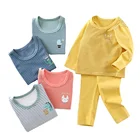 Winter Children's Thermal Underwear Set Winter Baby Clothes Home Wear Pajamas Set