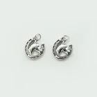 Silver Pendant Horse Antique Silver Metal Pendant Craft Supplies Findings For DIY Jewelry Making 15x15mm