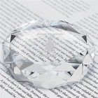 Gem Paperweight Custom Engraving Gem Cut Crystal Paperweight For Business Corporate Gifts
