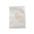 Bags Bag Pvc Frosted Bag CPE Frosted Ziplock Bags 1 Color Logo Printed PVC Bag For Clothing Packing