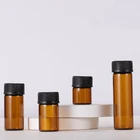 Size Bottle Bottle Glass Sample Free Small Size Glass Bottle 2ml Capacity Brown Clear Essential Oil Bottle