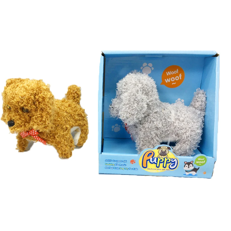 Best selling cute stuffed dog battery 