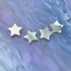 Wholesale Custom White Mother Of Pearl Jewelry Accessory MOP 5 Pointed Star Beads Loose Gemstone